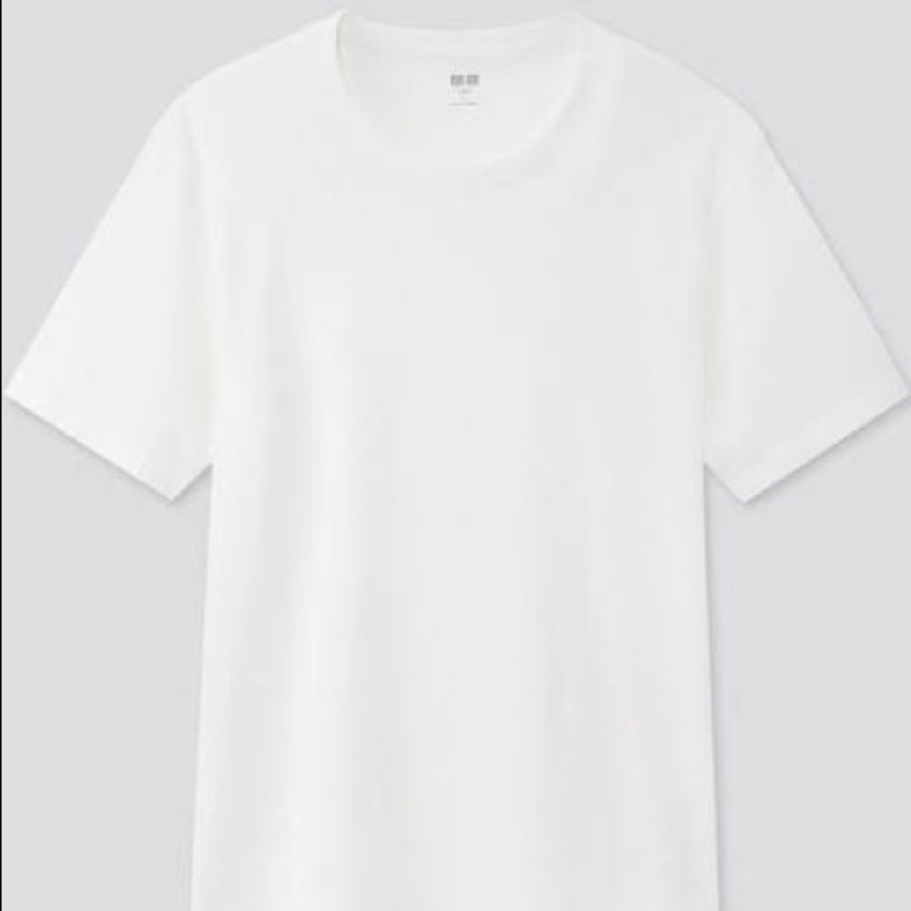 Uniqlo- SUPIMA COTTON WHITE CREWNECK T-SHIRT. XXL